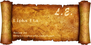 Lipka Eta névjegykártya